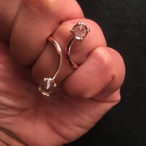 Rebecca Minkoff Crystal Twist Ring